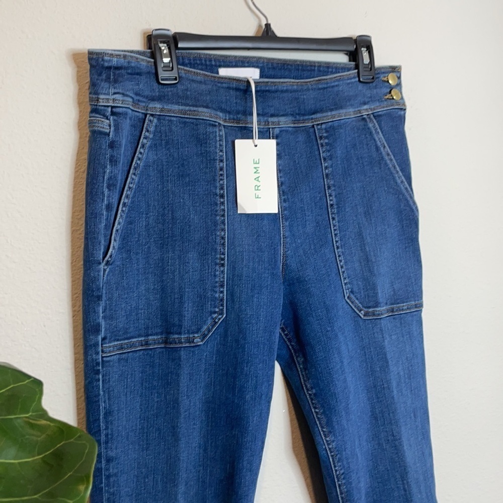 NWT FRAME Le Francoise Crop Mini Boot-Cut Jeans 32 - Picture 5 of 12
